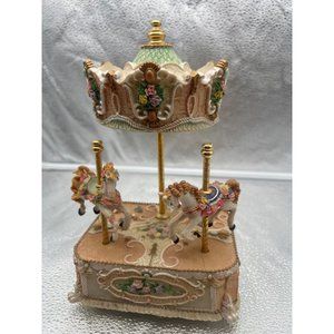 2 horse carousel wiht music and motion